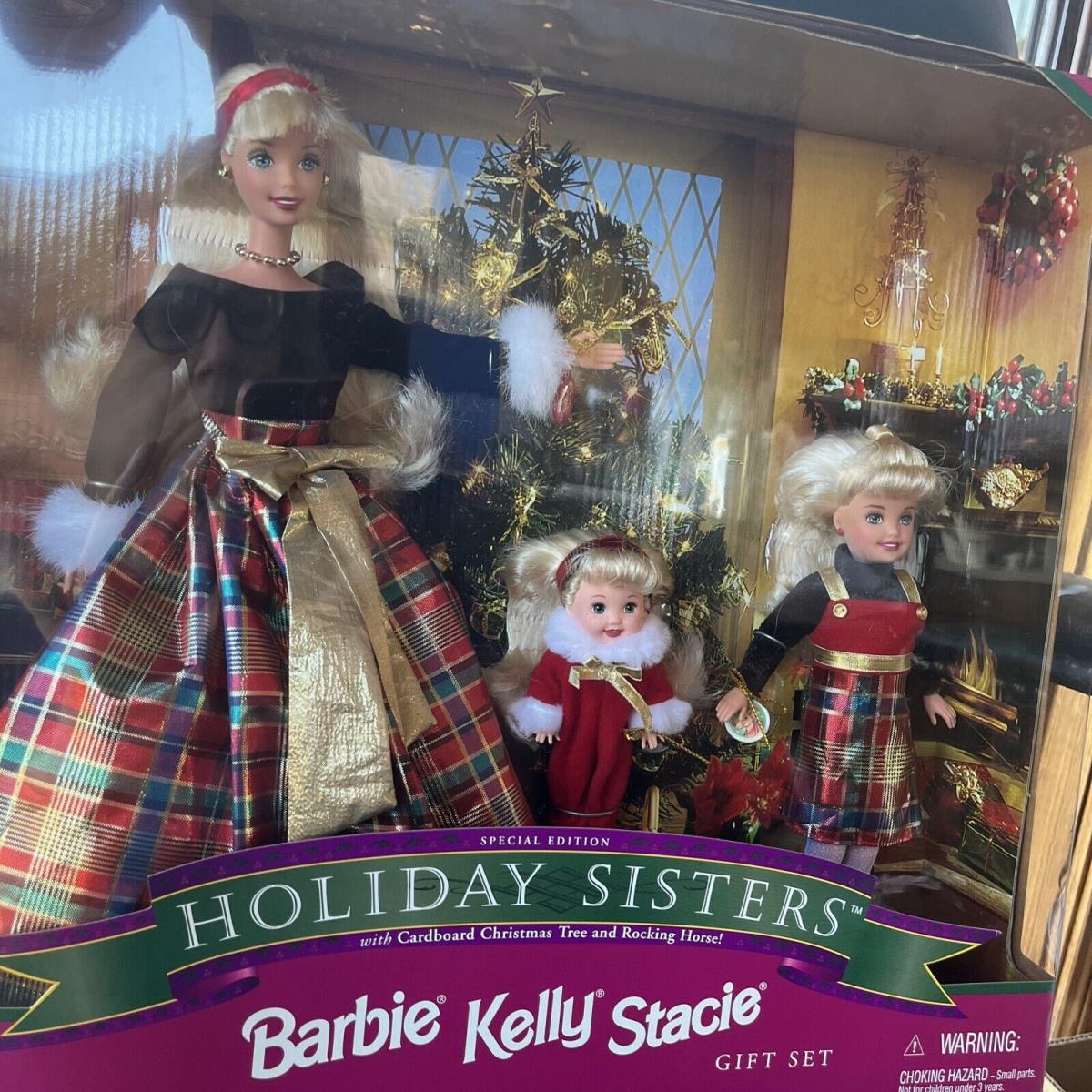 Barbie Kelly Stacie Holiday Sisters Gift Set Special Edition 1998 Dolls 19809