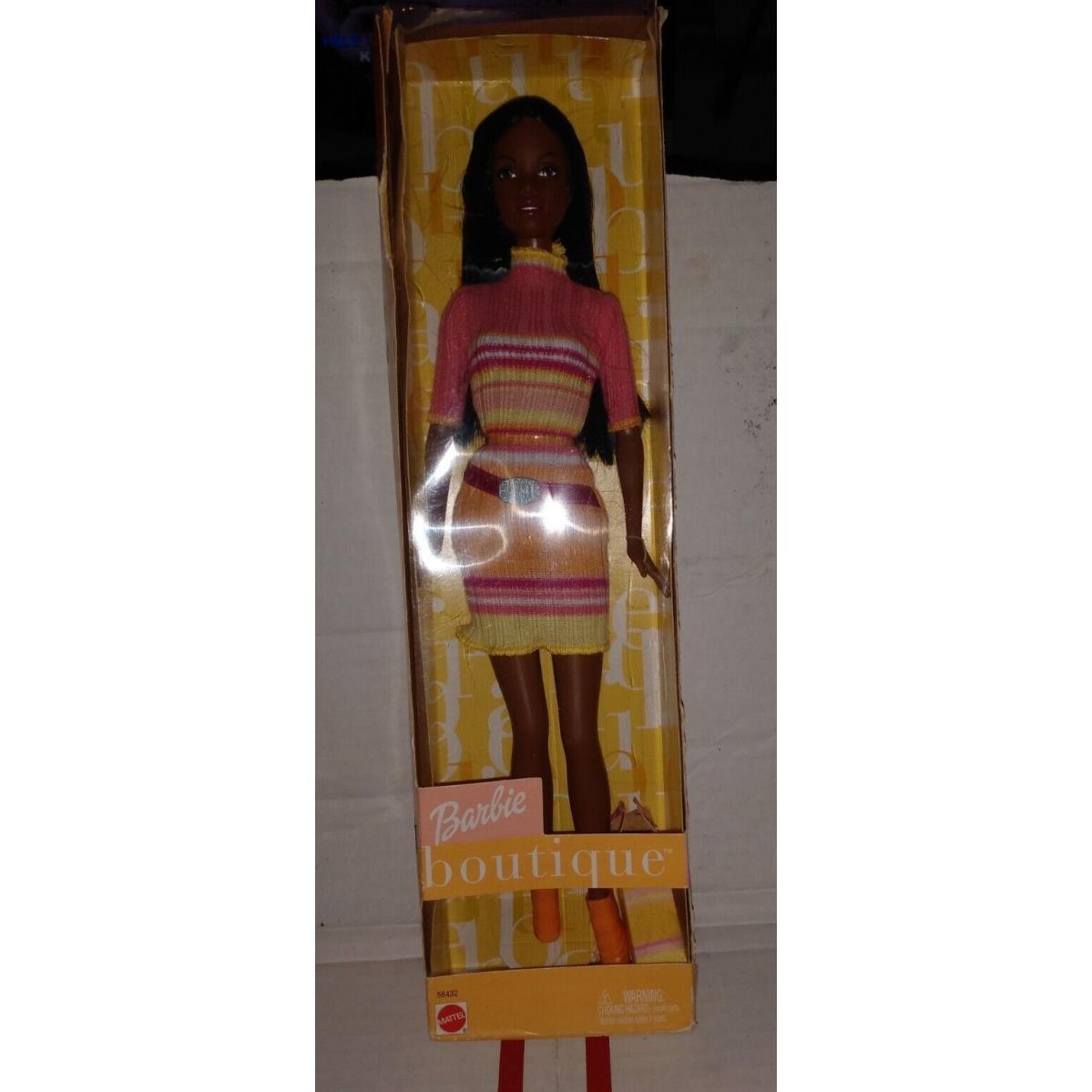 2002 Mattel African American Boutique Barbie Doll No. 56432