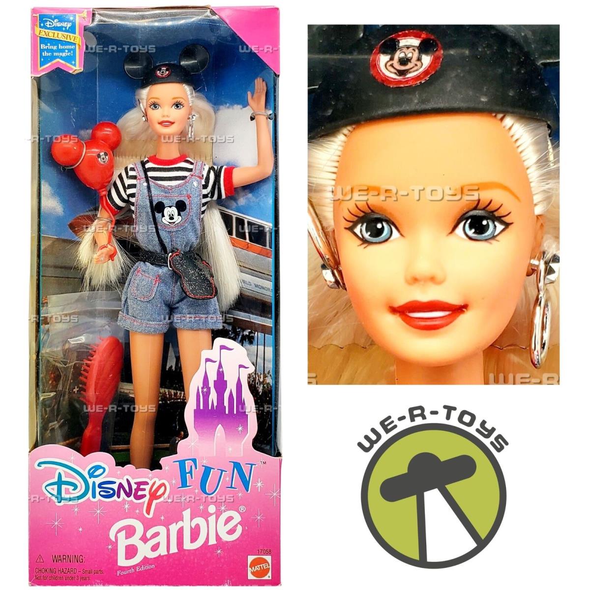 Barbie Disney Fun Doll Disney Exclusive 1996 Mattel 17058