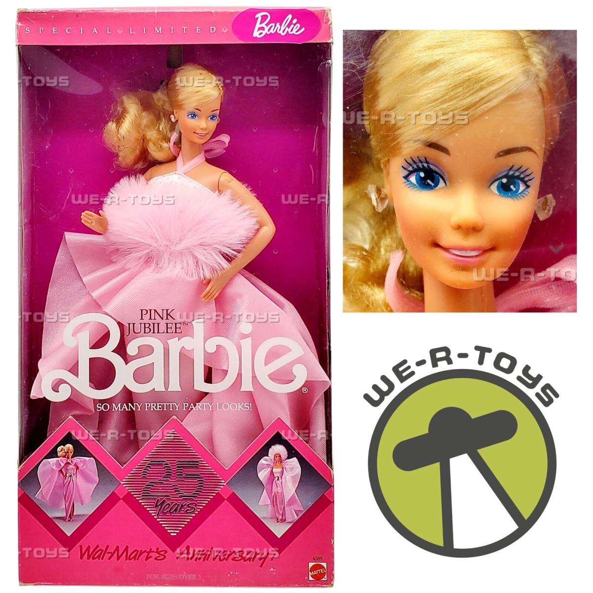 Pink Jubilee Barbie Doll Blonde 25th Anniversary 1987 Mattel 4589