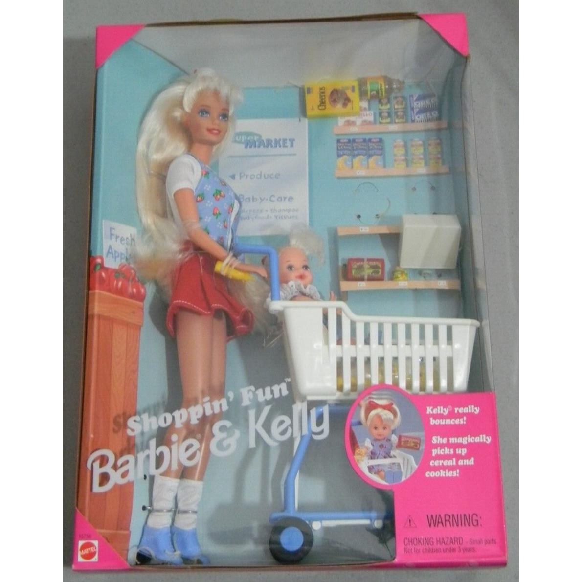 Shoppin` Fun Barbie Kelly 1995 Mattel 15756 Nrfb Shopping Fun