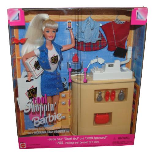 Cool Shoppin` Barbie Doll Play Set Cash Register