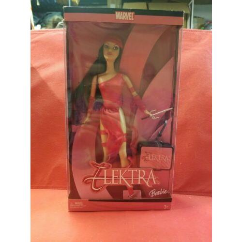 Elektra Barbie 2005 H1699 Marvel Comics Doll Action Figure