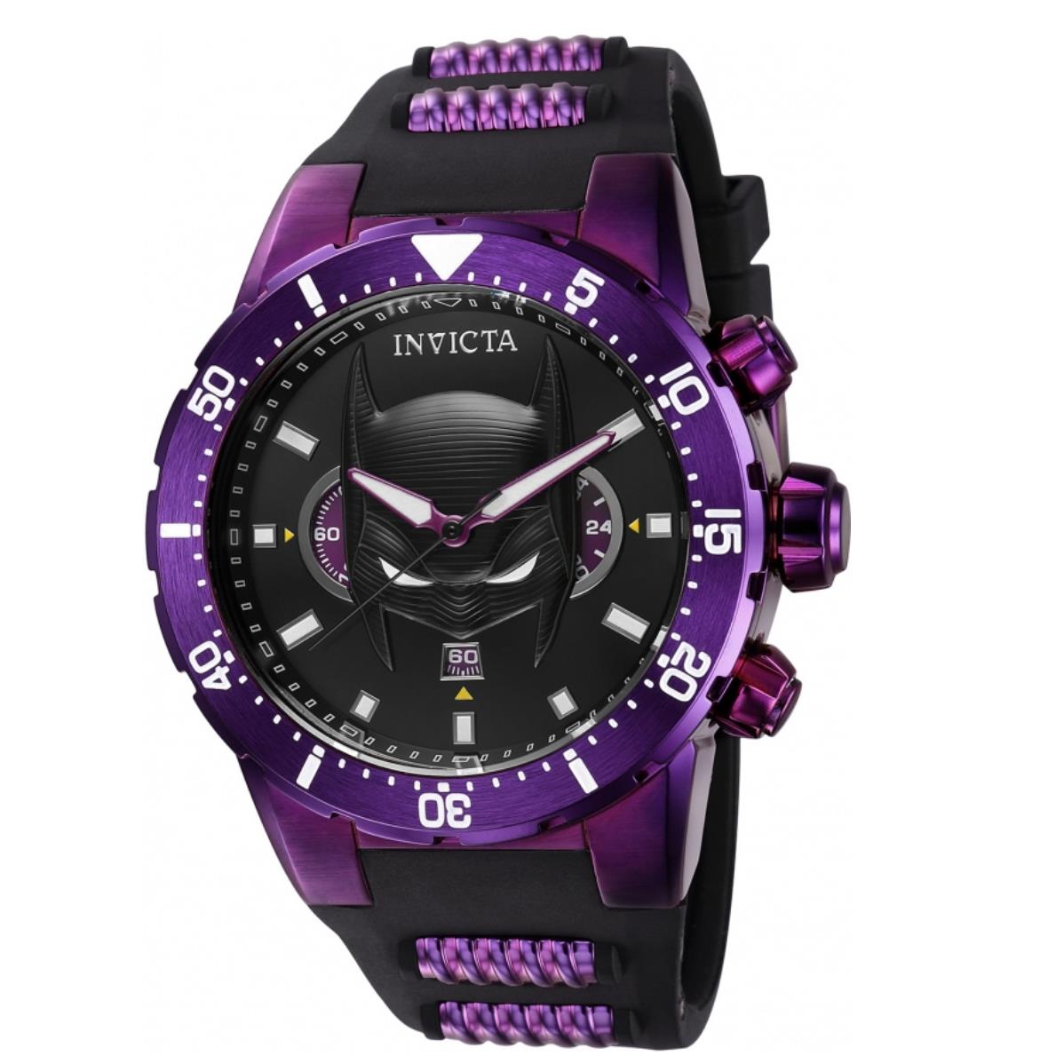 Invicta DC Comics Batman Dark Knight Men`s 50mm Limited Chrono Watch 41389