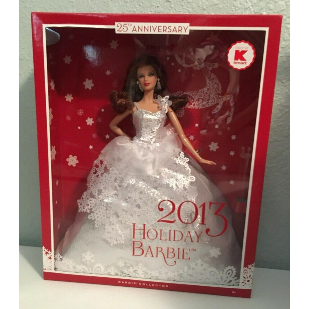 2013 Holiday Barbie Kmart Exclusive Auburn 25th Anniversary X9194