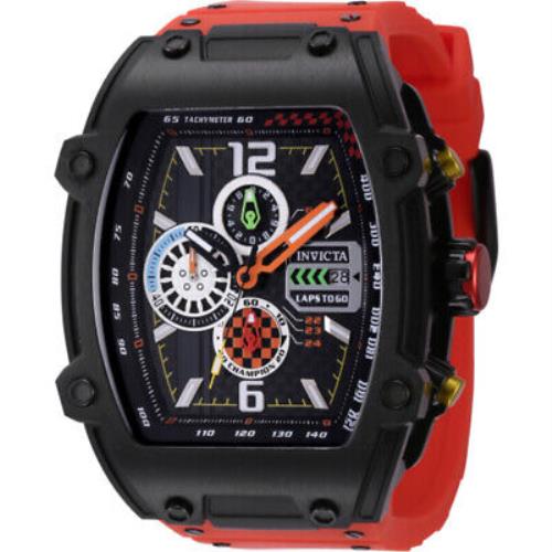 Invicta S1 Rally Diablo Chronograph Quartz Black Dial Men`s Watch 44138