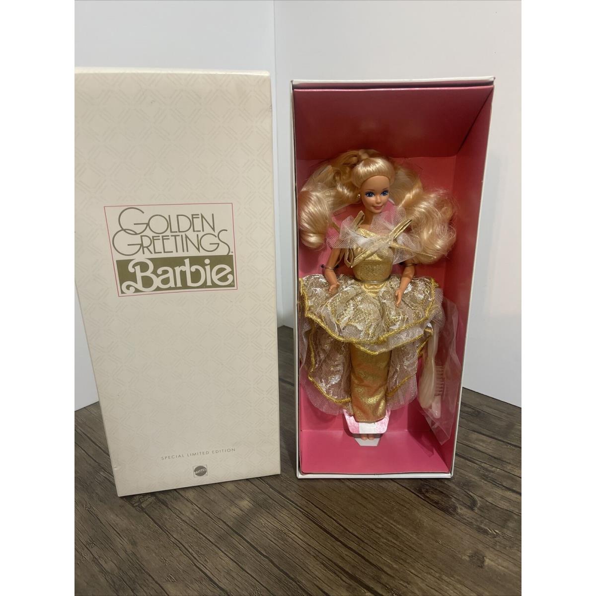 Fao Schwarz Golden Greetings Barbie Limited Edition Doll Nrfb 7734 1989