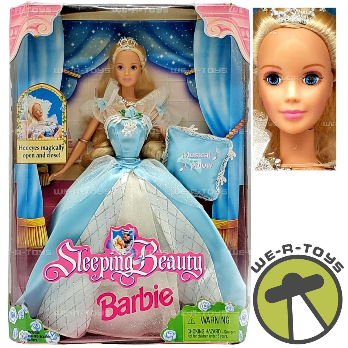 Sleeping Beauty Barbie Doll with Magical Eyes Musical Pillow 1998 Mattel 20489