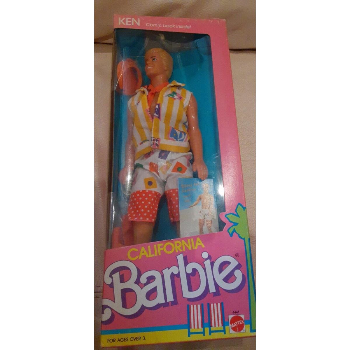 1987 Barbie Ken California Dream Doll Mattel 4441 Vintage Collectable Gift