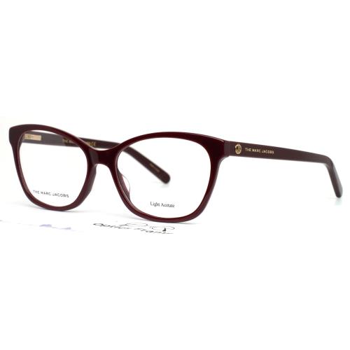 Marc Jacobs 539 Lhf Burgundy Womens Cat Eye Full Rim Eyeglasses 53-16-140 B:39