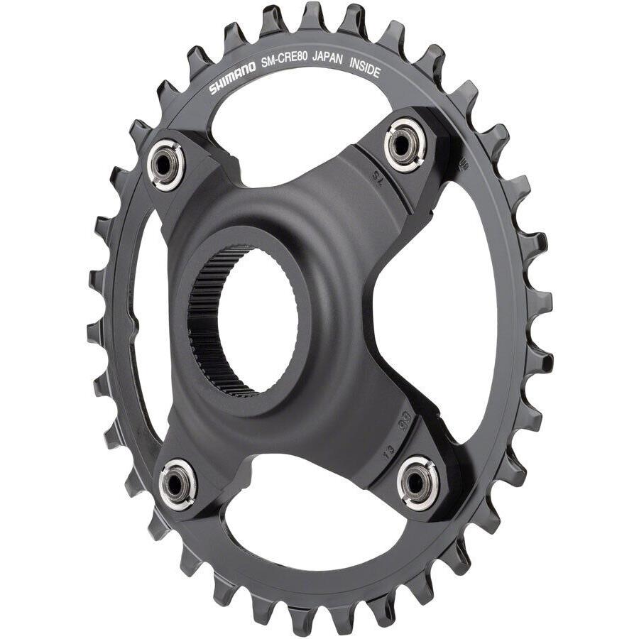 Shimano Steps SM-CRE80-B Chainring - 34T Without Chainguard 55mm Chainline