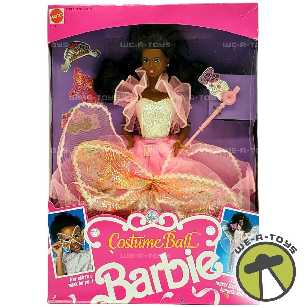 Costume Ball African American Barbie Doll 1990 Mattel 7134