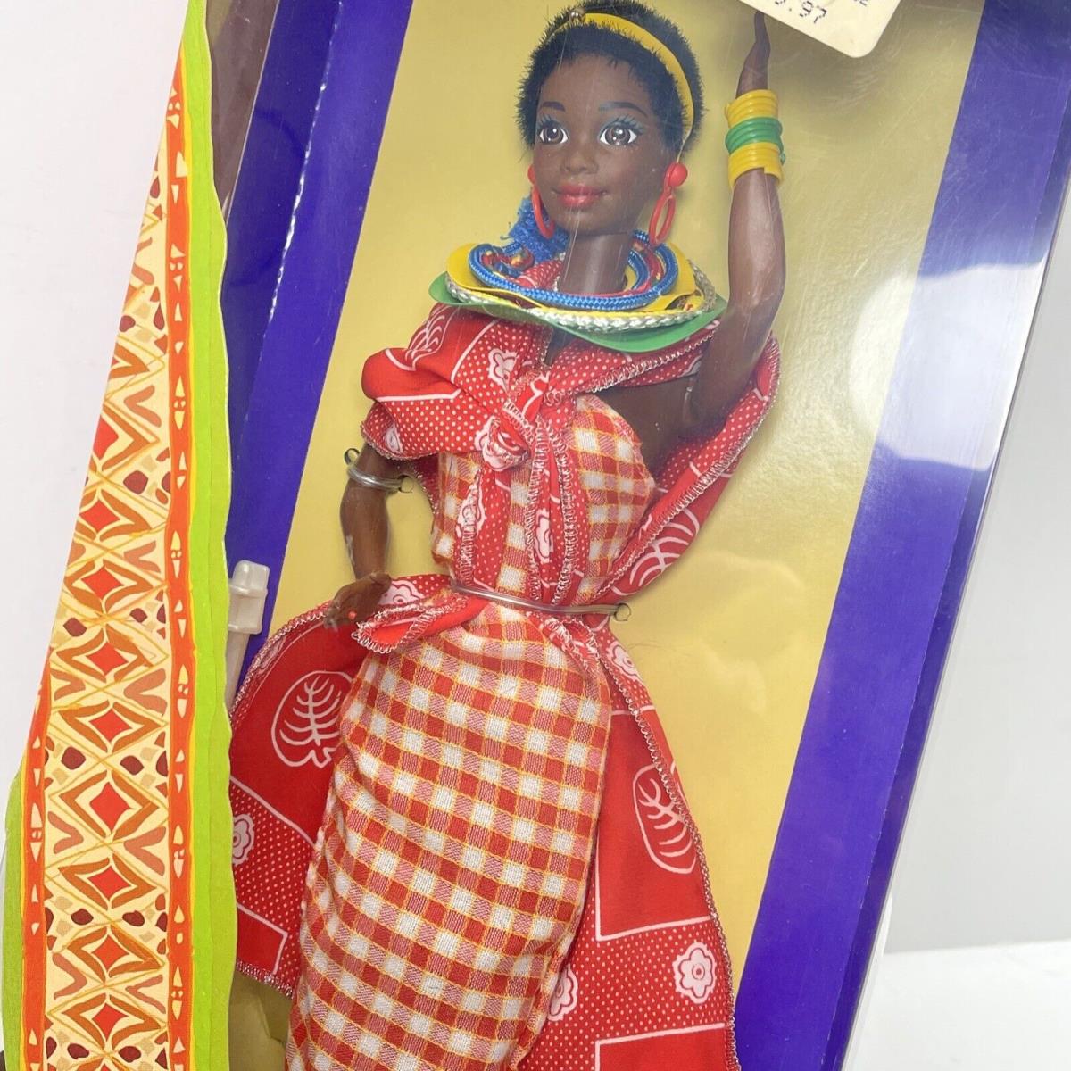 Kenyan Barbie Dolls Of The World Shuka Kanga Mattel 11181 Vintage 1993