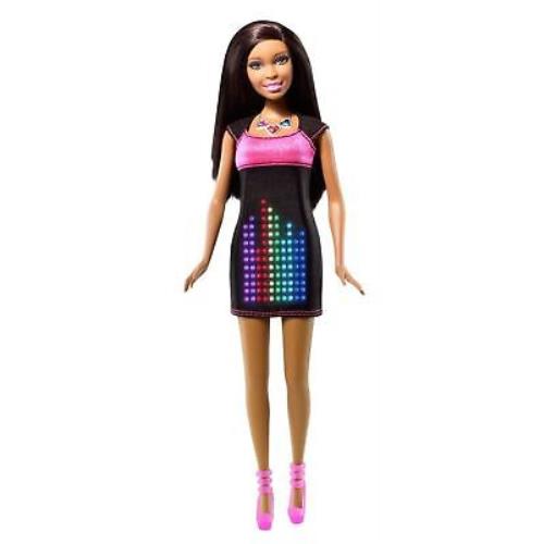 Mattel Barbie Digital Dress African American Doll Light Up Graphics