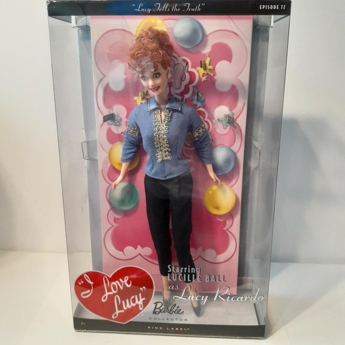 I Love Lucy Tells The Truth Show Episode 72 Pink Label Barbie Collector Doll