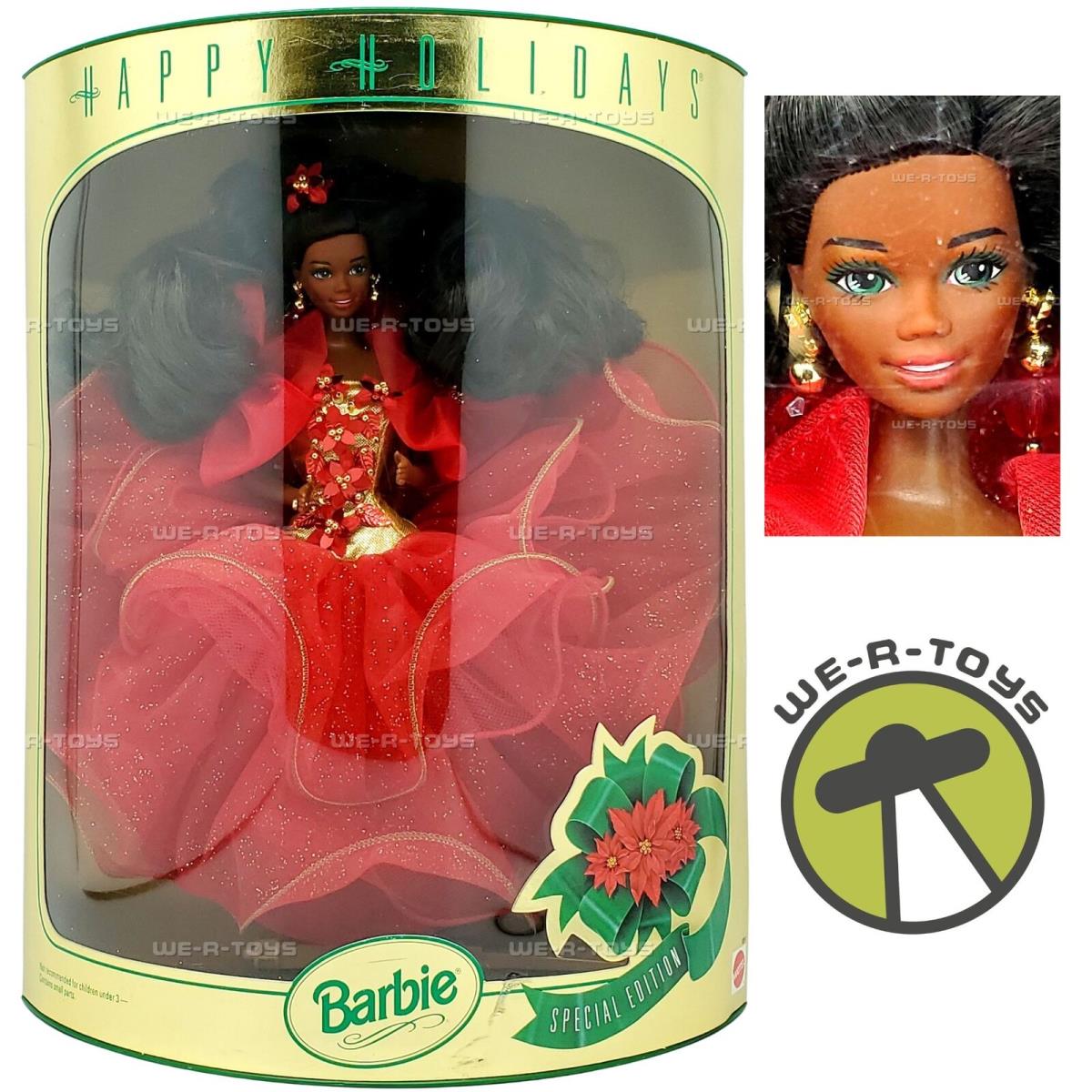 1993 Happy Holidays Barbie Doll African American Special Edition Mattel 10911