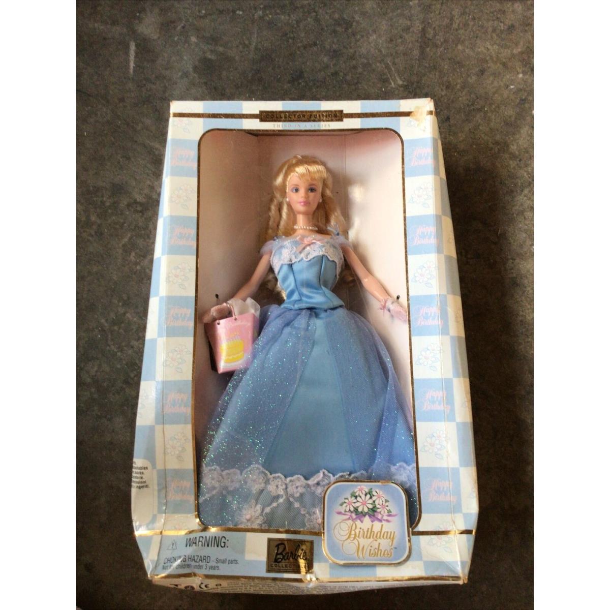 2000 Birthday Wishes Barbie Doll Third In A Series Collector Edition Mattel