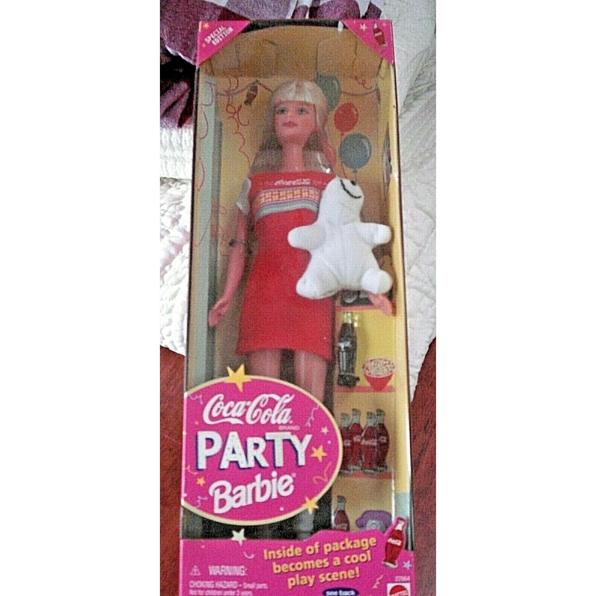 Vintage1998 Coca Cola Party Barbie 22964 Special Edition Nrfb Mib