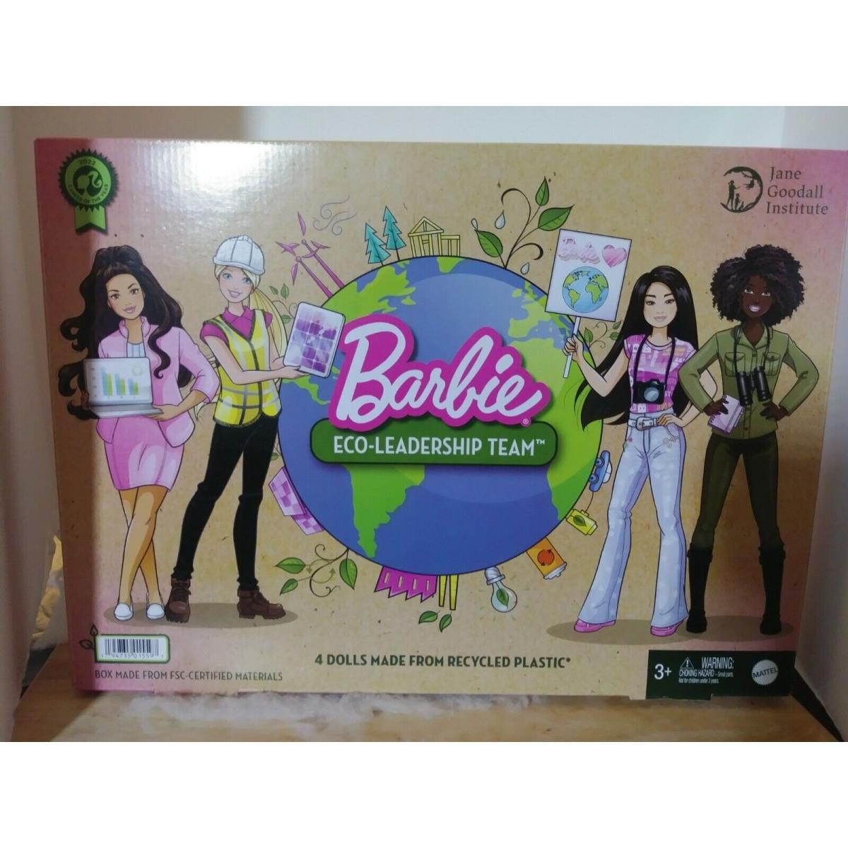 Barbie Eco-leadership Career of The Year Team Dolls Of 4 Dolls Set