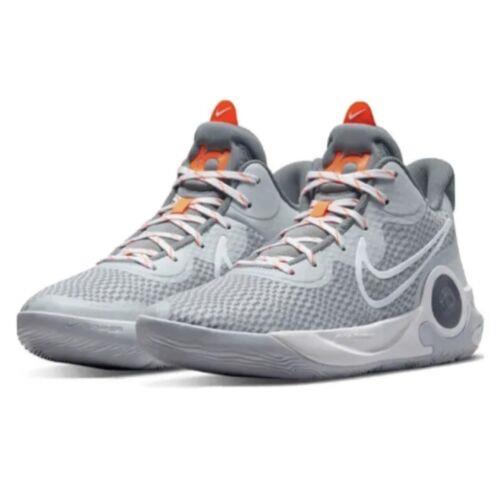 Nike Shoes Mens White Gray Orange KD Trey 5 IX Basketball Sneakers 11.5 - Gray