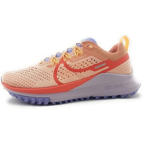 Nike Women`s React Pegasus Trail 4 Size 6.5 - Running Workout Training Shoes - Multicolor