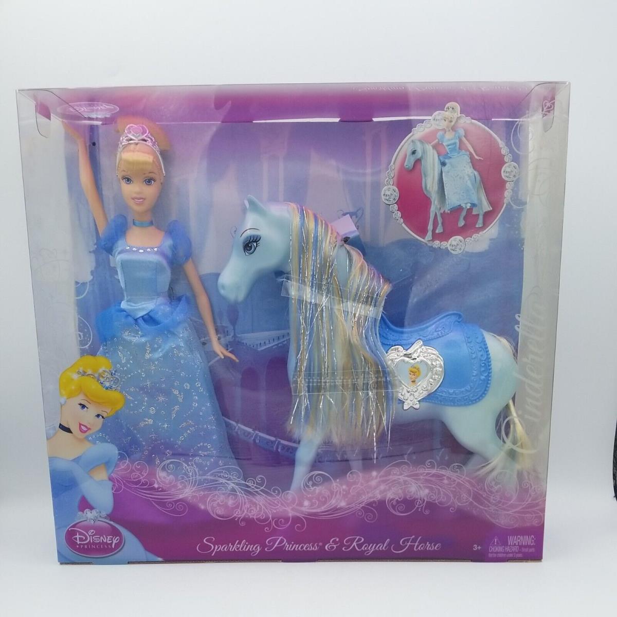 Disney Princess Cinderella Sparkling Princess Royal Horse Doll Set 2009