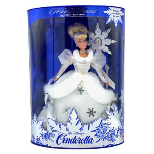 Vtg 1996 Disney Holiday Princess Cinderella Doll 16090 Nrfb Mib Mattel