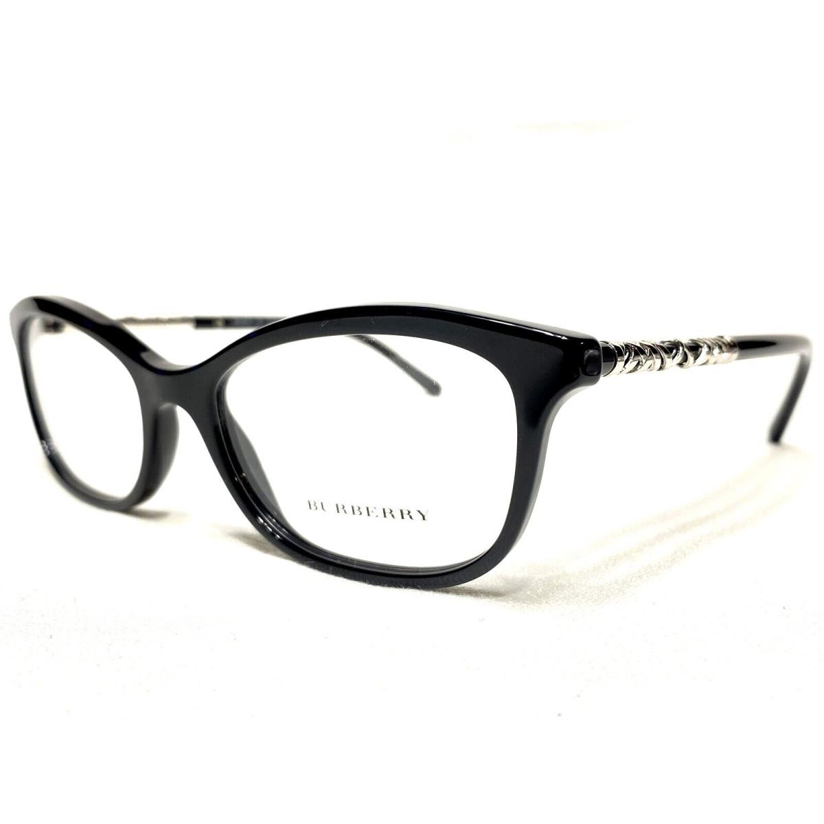 Burberry BE2231 3001 Womens Black Cats Eye Designer Eyeglasses Frames 54/18