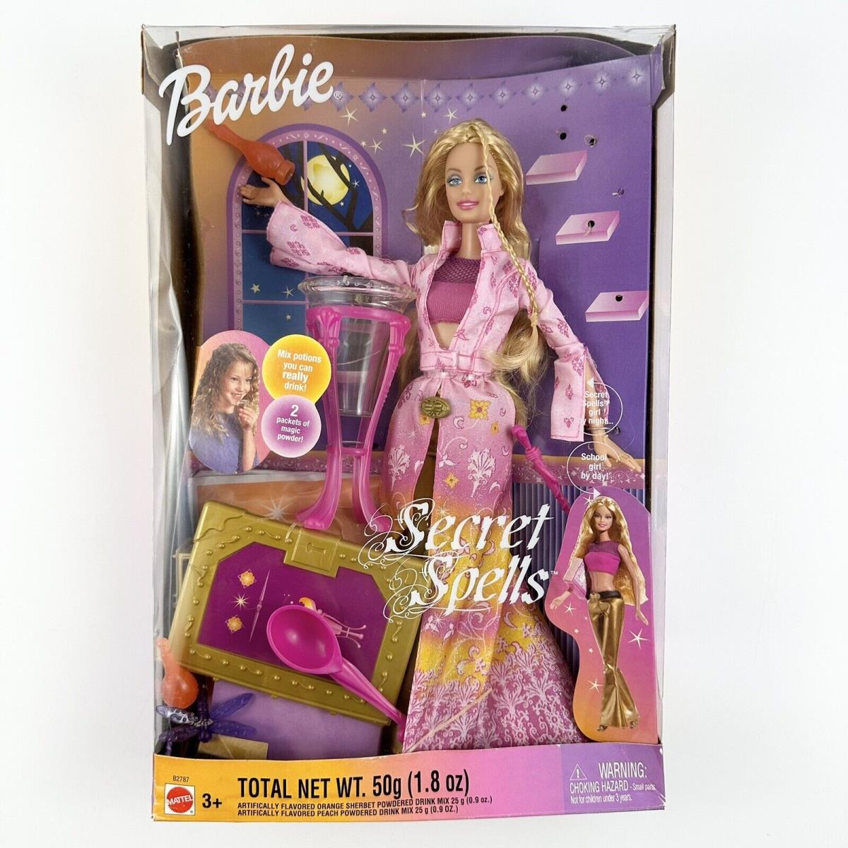 Barbie 2003 Secret Spell Doll W/ Magic Powder For Potions Mattel B2787