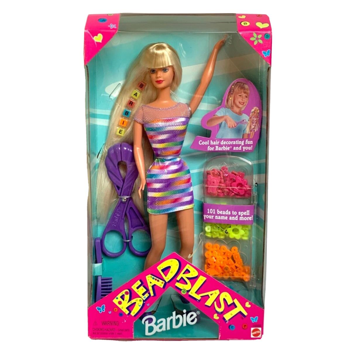 Bead Blast Barbie Vintage Mattel 1997 Made In Indonesia