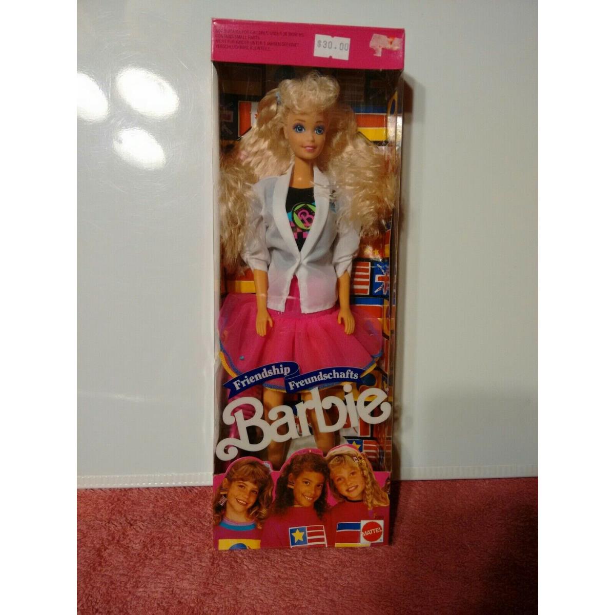 1991 Mattel Friendship Freundschafts Barbie Doll 2080 Rare Nrfb