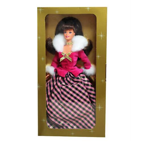 Barbie 16873 Mib 1996 Avon Winter Rhapsody Brunette Doll