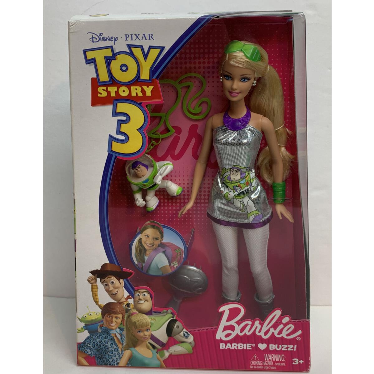 Disney Pixar Toy Story 3 Mattel Barbie Loves Buzz Doll R9296 Nrfb 2009