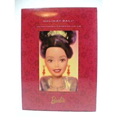 Mattel Holiday Ball 1997 Barbie Doll Hand Painted Porcelain Limited Edition 18326