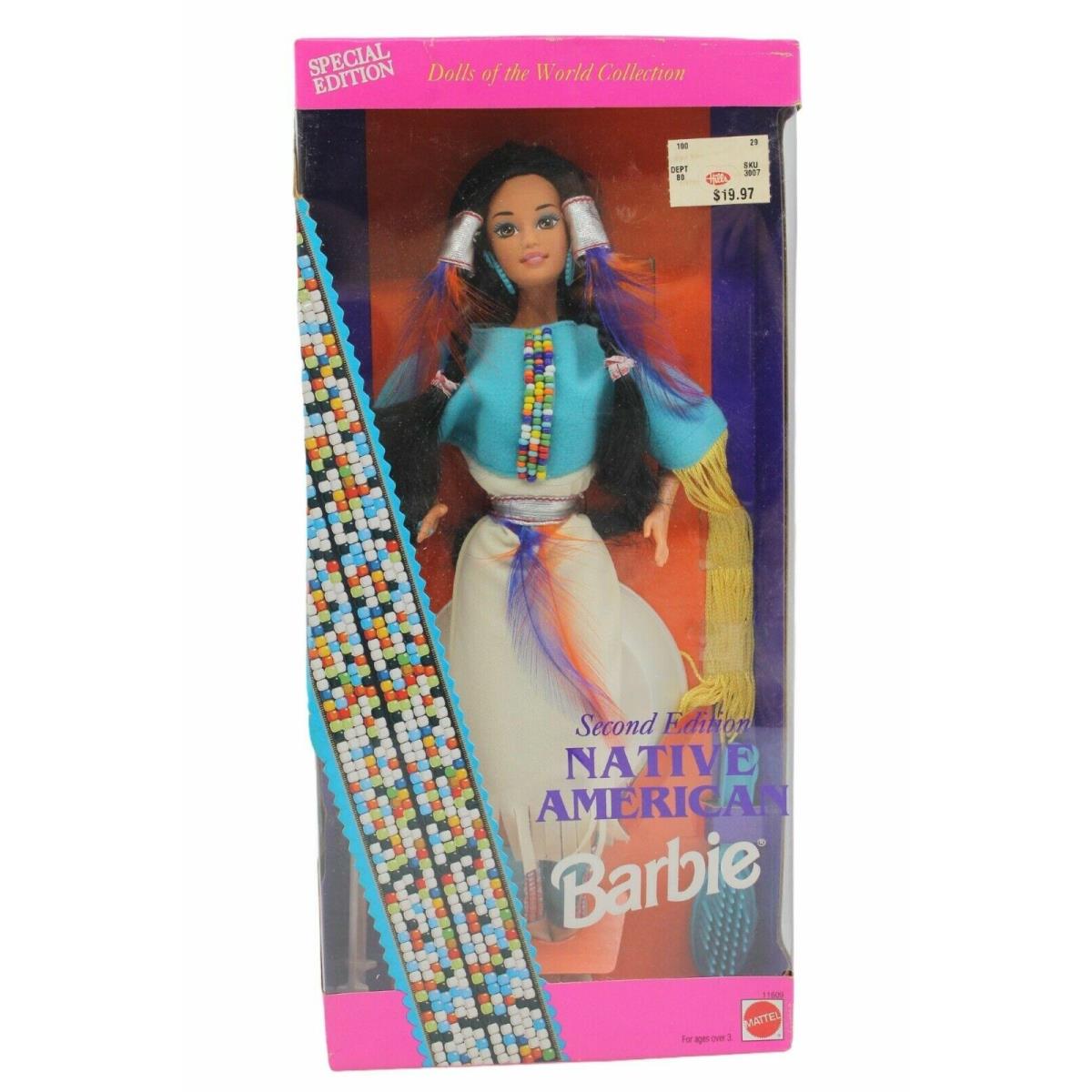 Native American Barbie Dolls Of The World Special Edition 11609 Mattel