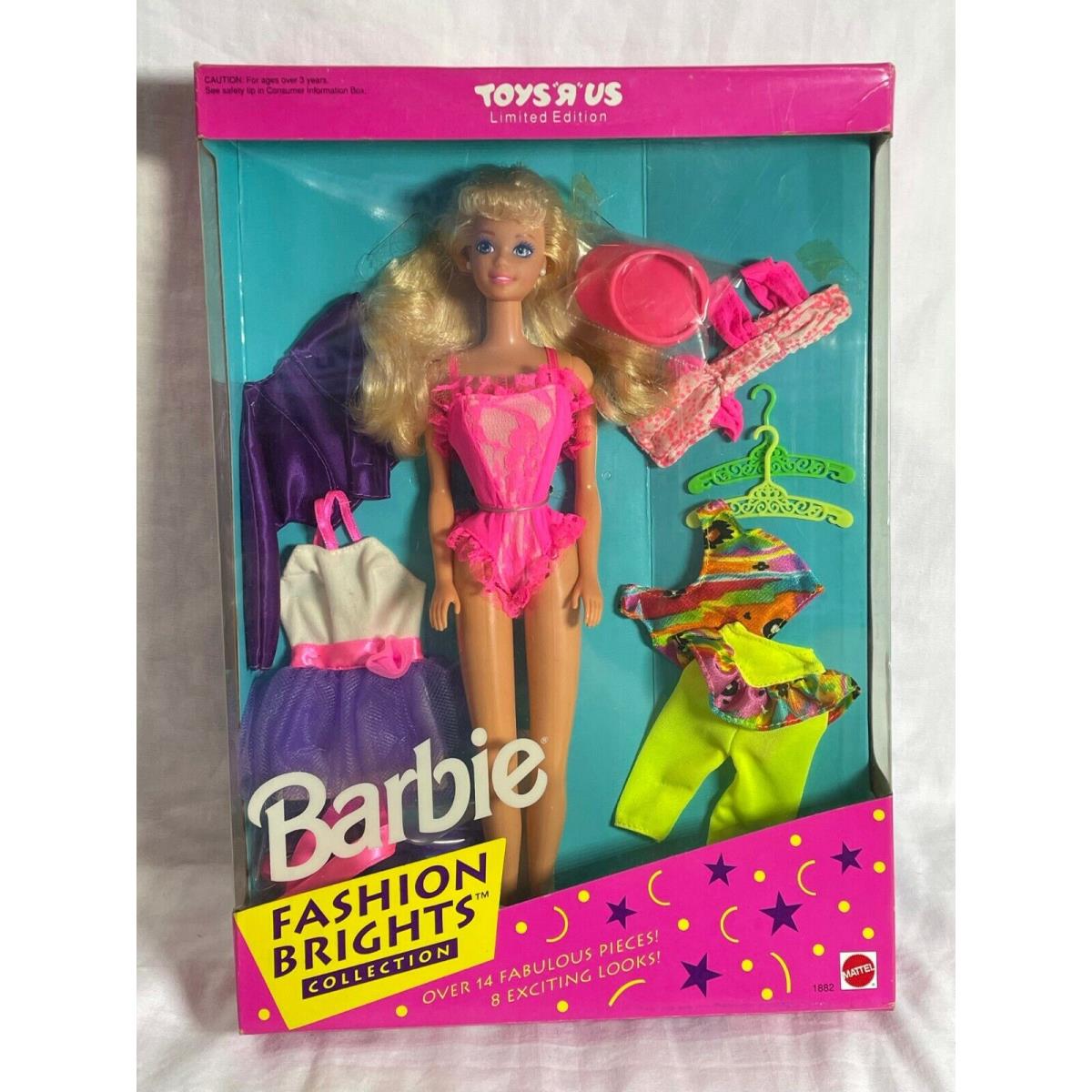 Vintage Mattel Fashion Brights Collection Barbie Toys R Us Limited Edition 1992