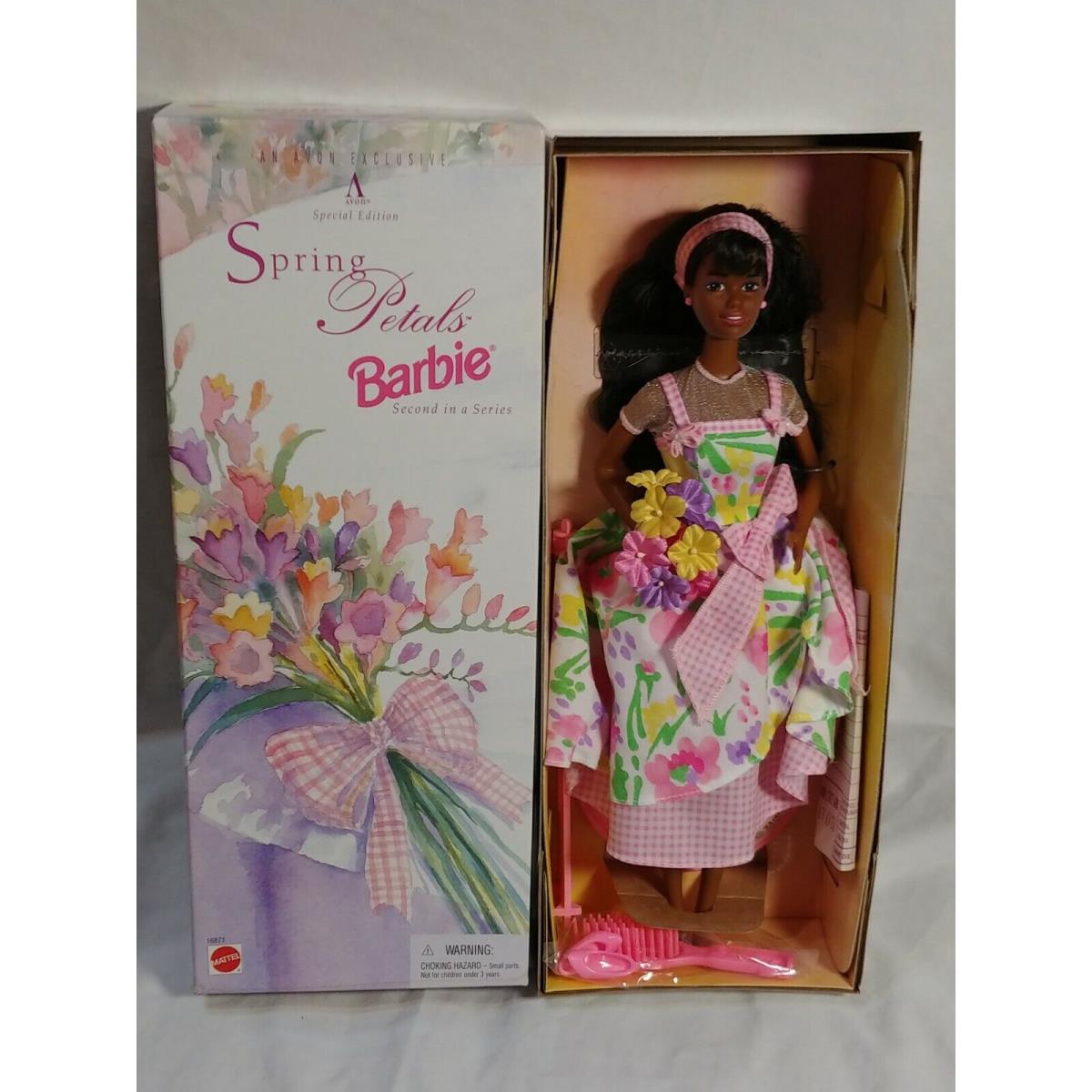 Mattel Spring Petals African American Barbie Avon Exclusive Special Edition 1996