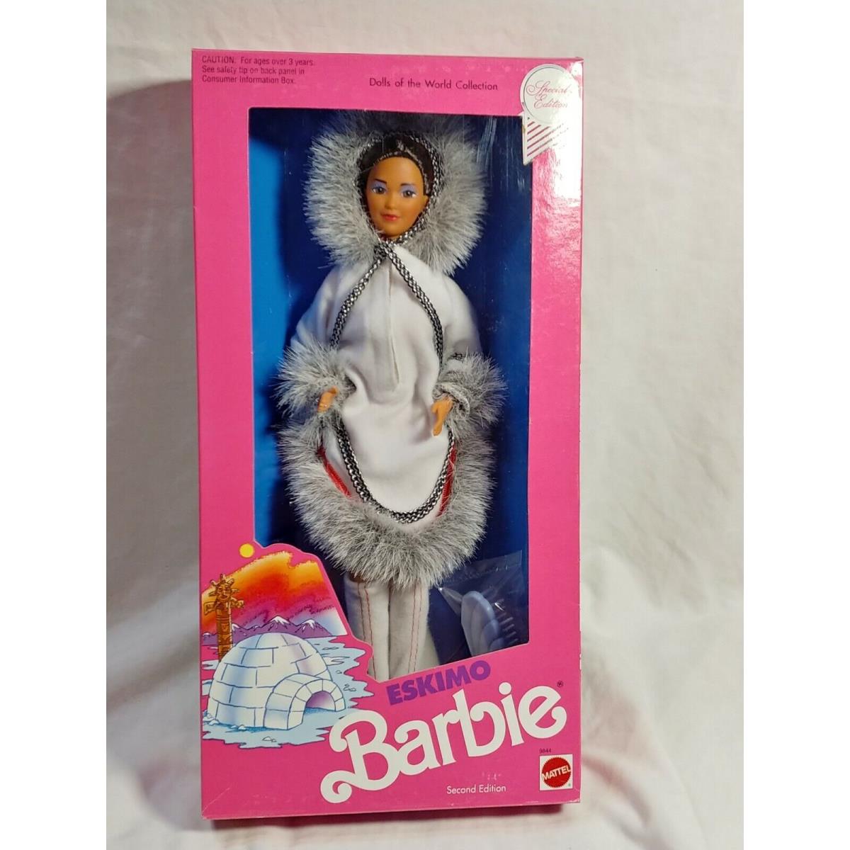 Vintage Mattel Eskimo Barbie Dolls Of The World Collection Special Edition 1990