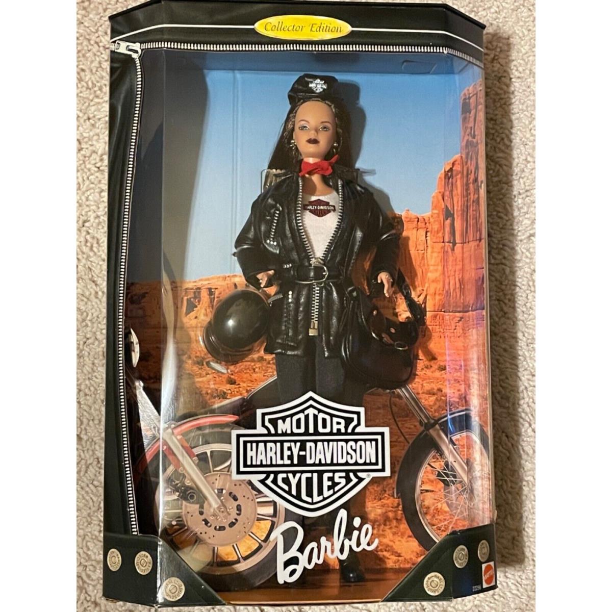 1998 Mattel Barbie Harley Davidson Doll Collector Edition 22256 Bl/br Eyes