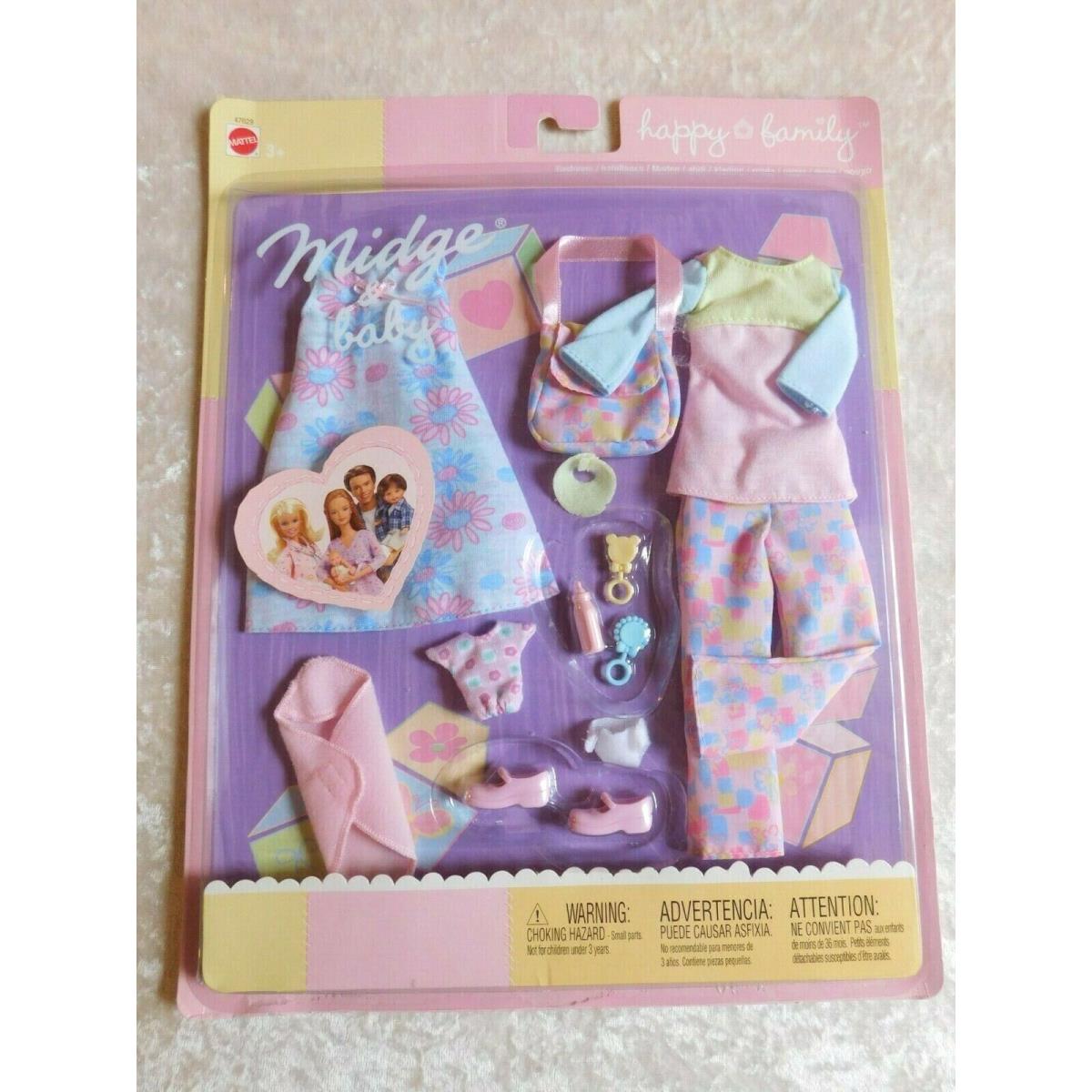 Barbie Mattel Happy Familey Midge and Born Baby Fashion Package