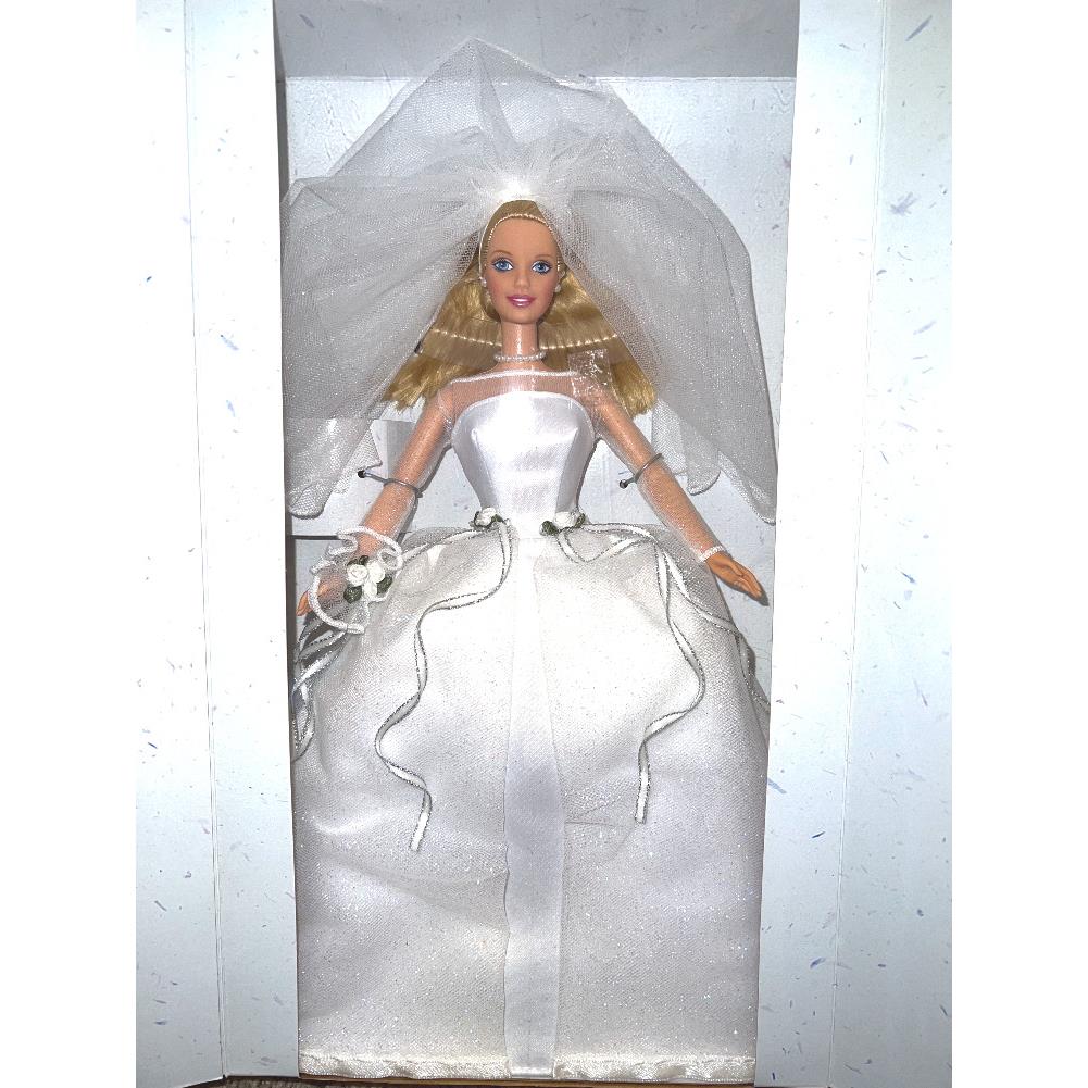 Mattel Barbie Mib Nrfb Blushing Bride Beautiful White Gown Blond Hair