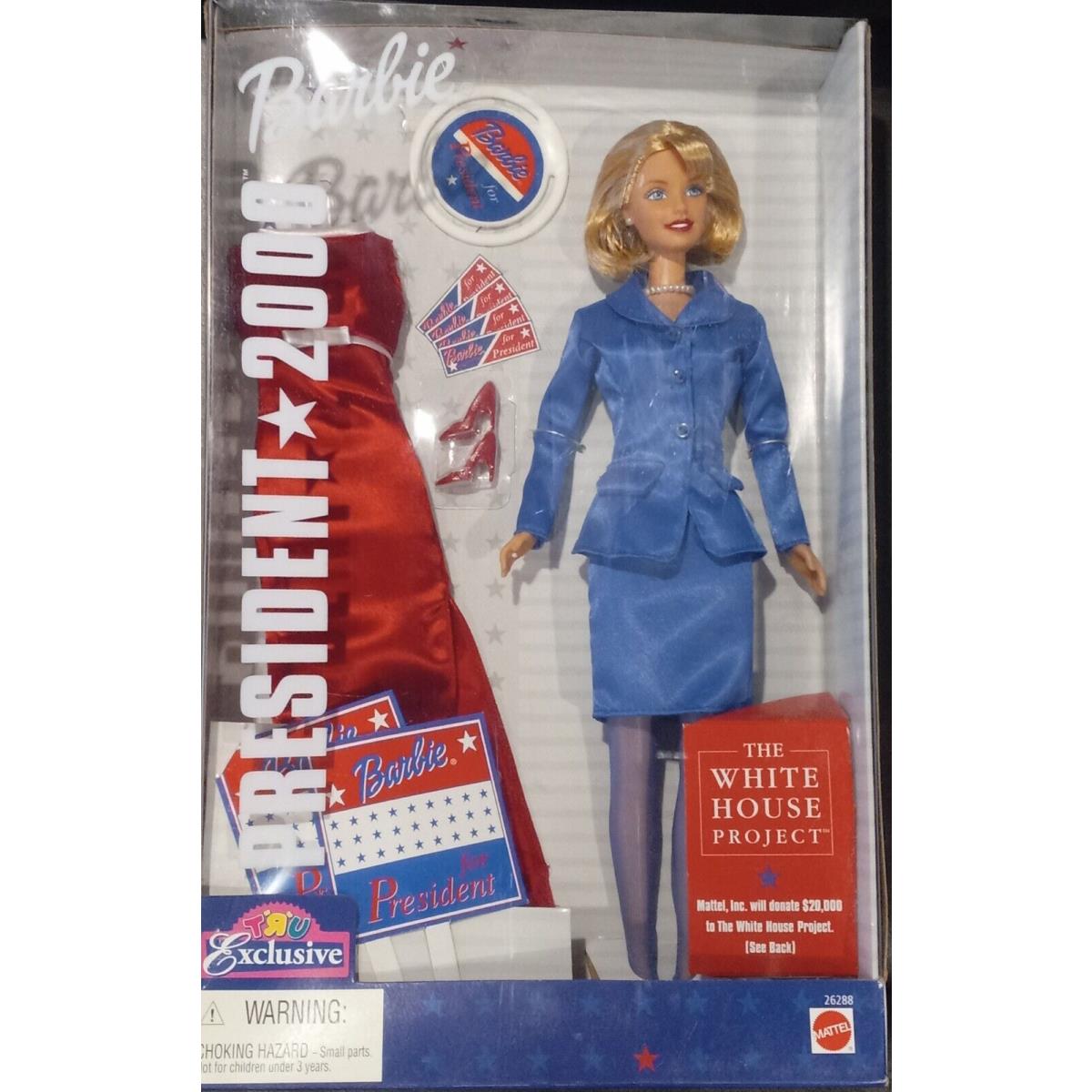 Barbie For President 2000 Toys R Us Exclusive Political Campaign Career Doll