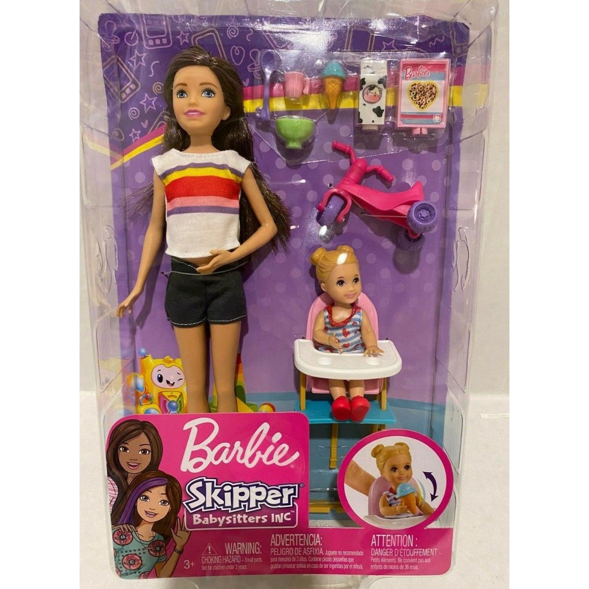 Barbie Babysitters Play Set and Skipper Doll and Baby with Accessories