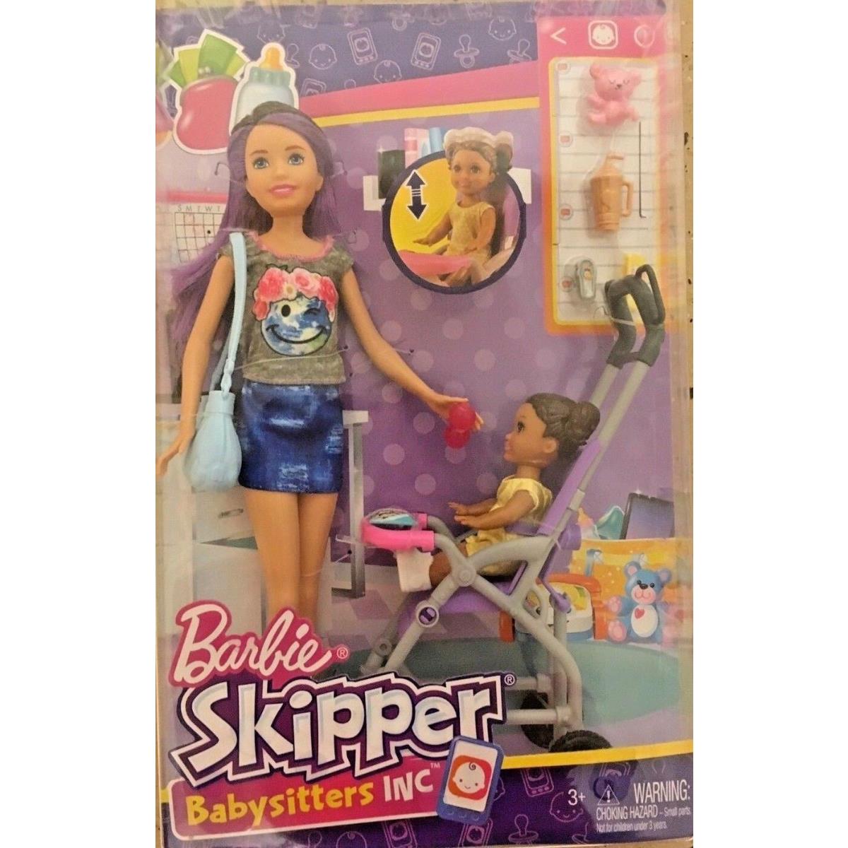 Barbie Babysitters Play Set and Skipper Doll and Baby