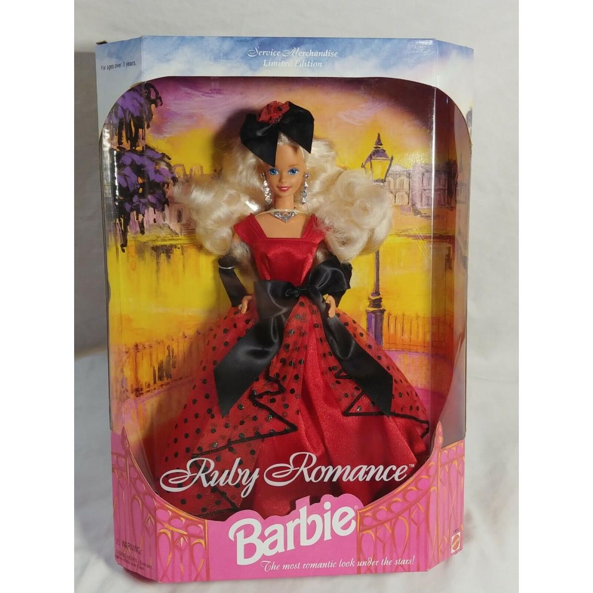 Mattel Ruby Romance Barbie Service Merchandise Limited Edition 1995