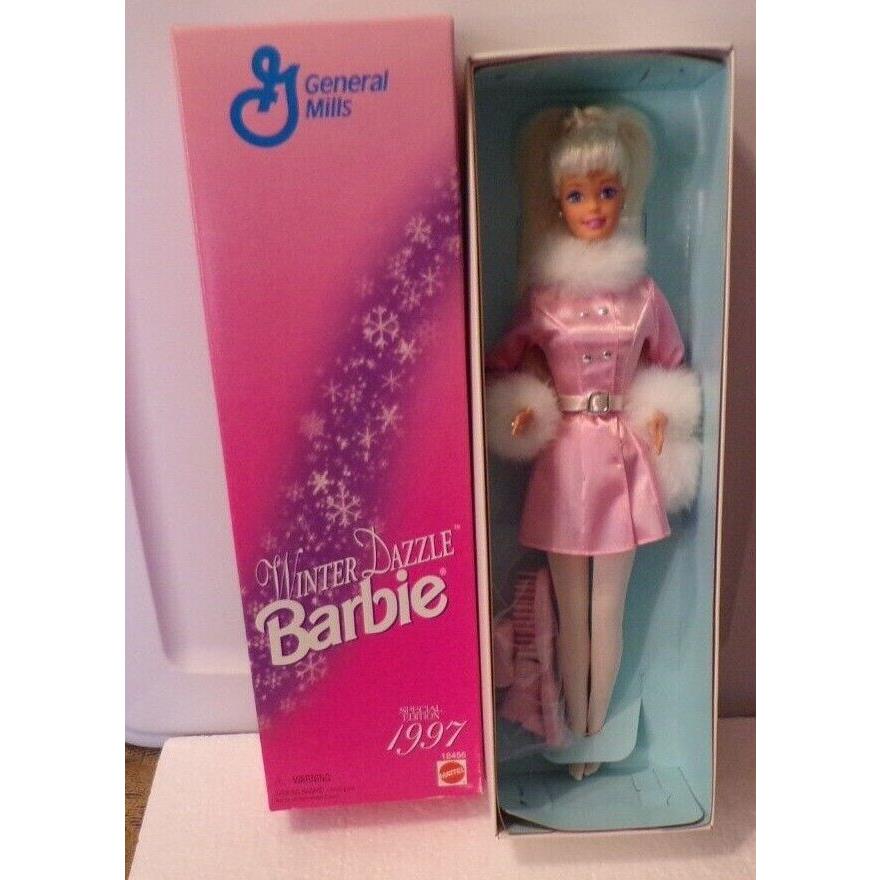 Look 1997 18456 Special Edition Mattel Winter Dazzle Barbie General Mills