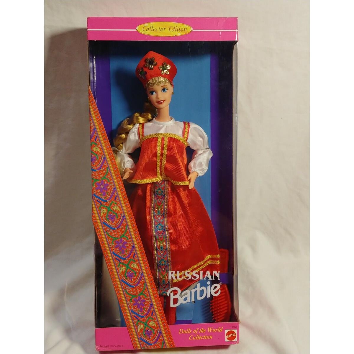 Mattel Russian Barbie Dolls Of The World Collection Collector Edition 1996