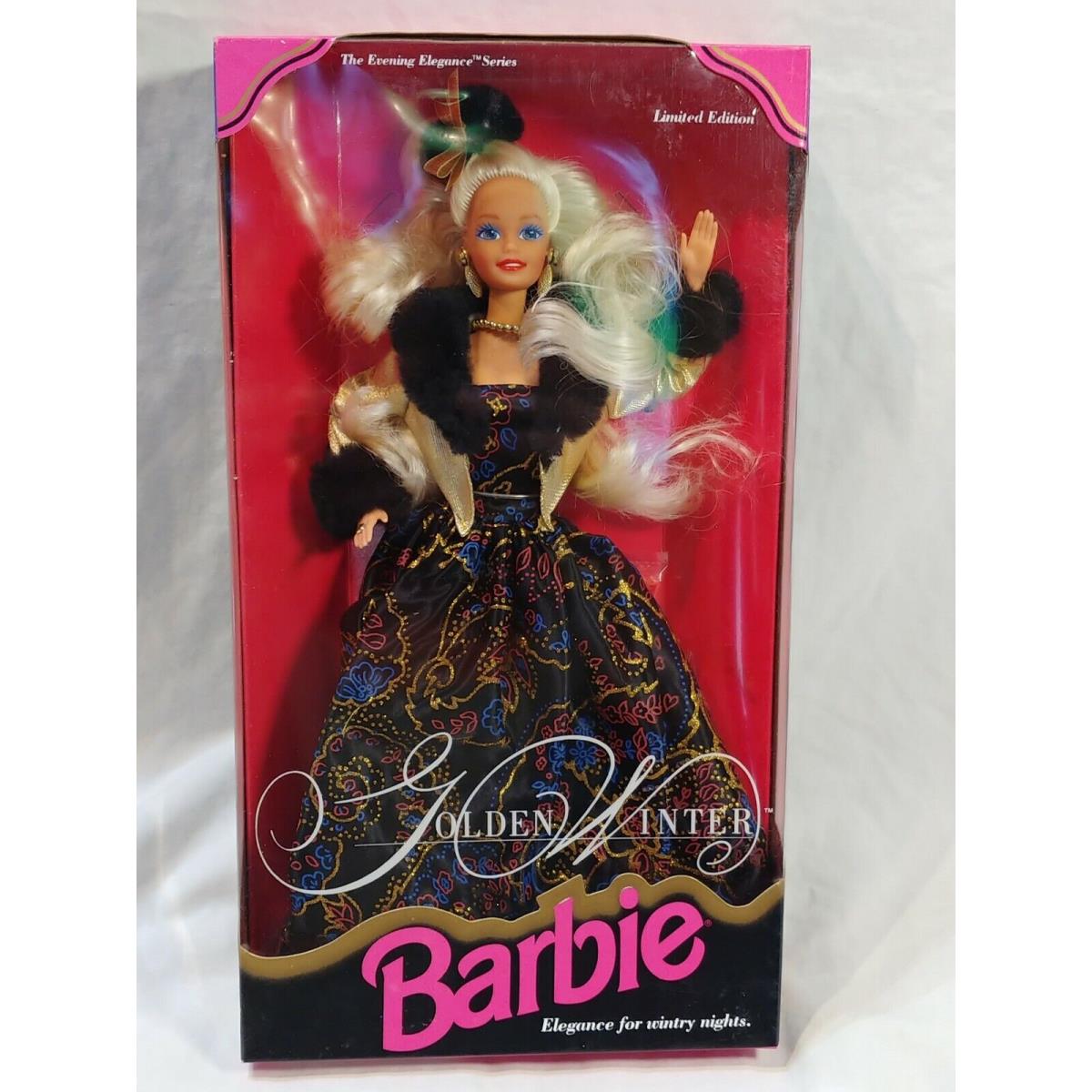 Vintage Mattel Golden Winter Barbie Limited Edition 1993