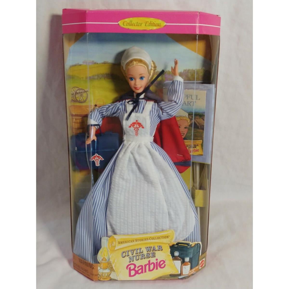 Vintage Mattel Civil War Nurse Barbie American Stories Collection 1995