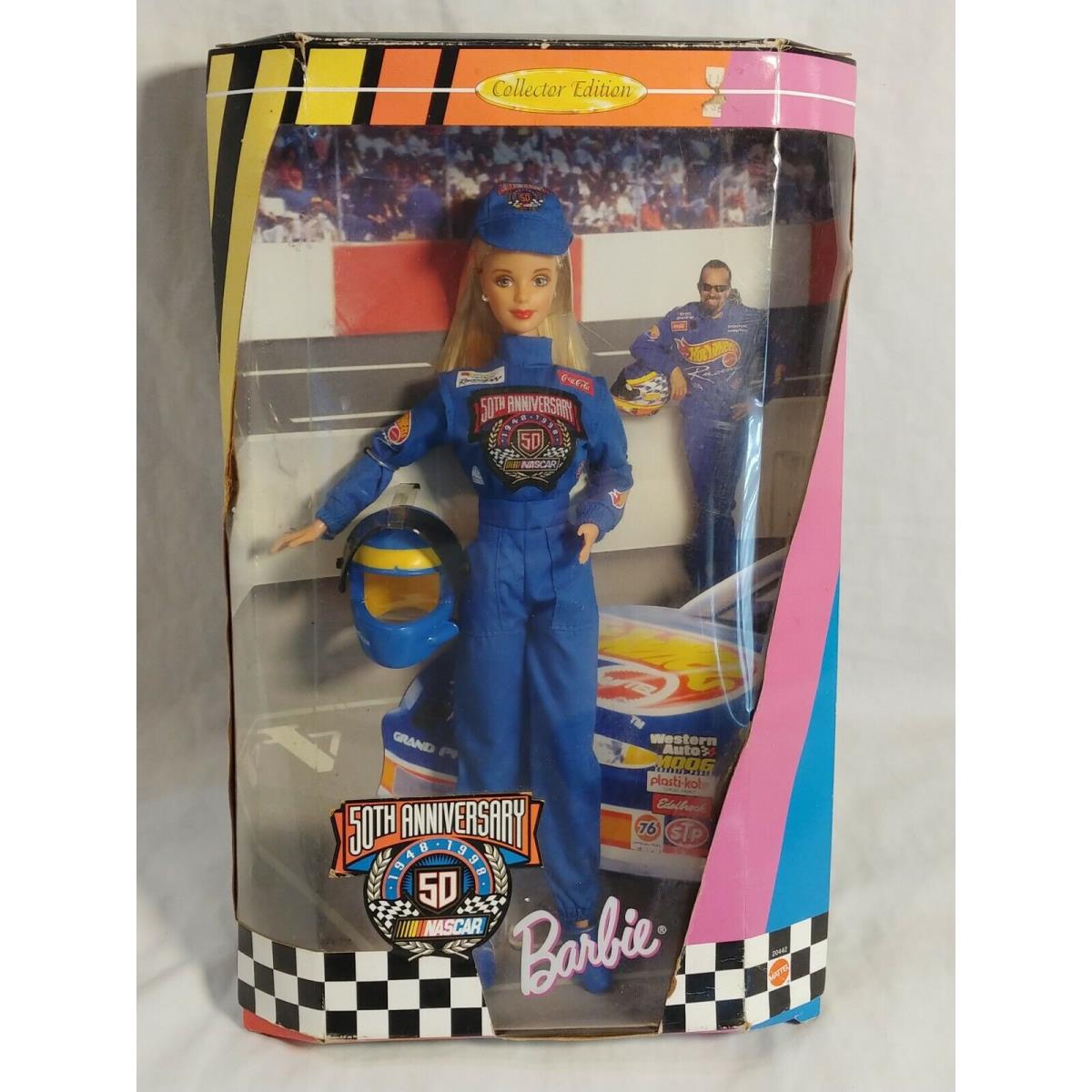 Vintage Mattel Barbie 50th Anniversary Nascar Collector Edition 1998